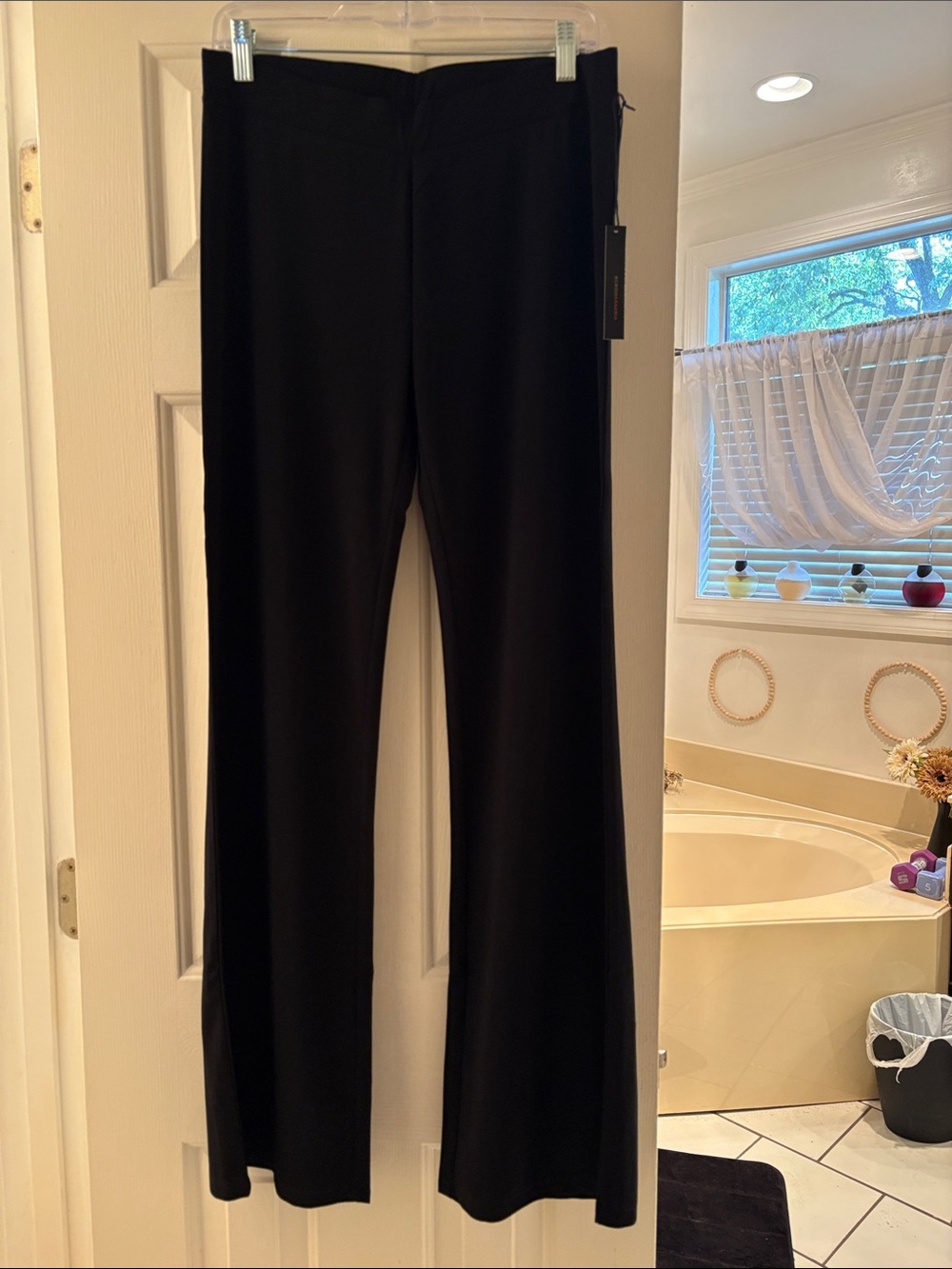 BCBG Black Boot-Cut Pull-On Pants